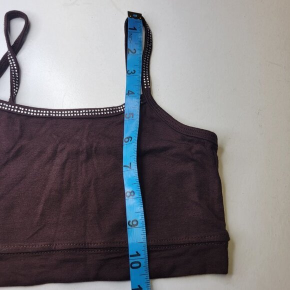 BROWN Sequin Spaghetti Strap Tube Top or Bandeau One Size - New - Picture 9 of 10